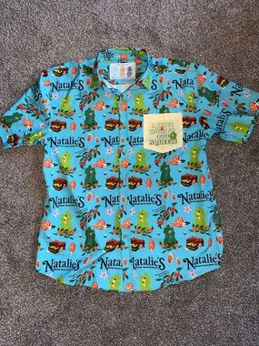 Tropical Bros Hawaiian Shirt Natalie’s Orchard Island Juice Large New